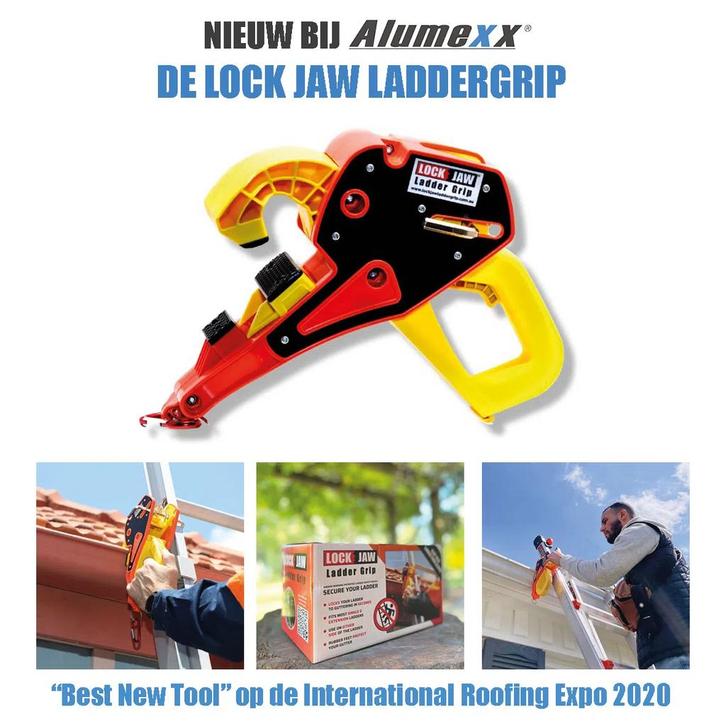 Lock Jaw Laddergrip-Ladder beveiliging, Doe-het-zelf en Verbouw, Ladders en Trappen, Nieuw, Verzenden
