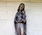 sculptuur, Wall sculpture Madonna - 55 cm - Brons, Antiek en Kunst