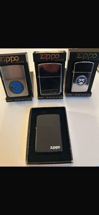 Zippo - Zonder Minimumprijs - Aansteker - Staal - (4), Verzamelen, Rookartikelen, Aanstekers en Luciferdoosjes
