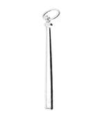 Zilveren Honkbal knuppel ketting hanger, Verzenden, Nieuw
