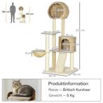 TRUUSK Krabpaal Kat Met Kattenhuis Van Rattan, Meerdere Plat, Dieren en Toebehoren, Verzenden, Nieuw