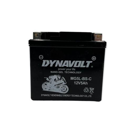 Accu Dynavolt Nano-Gel MG5L-BS-C (DTX5L-BS/ YTX5L-BS), Fietsen en Brommers, Brommeronderdelen | Scooters, Nieuw, Overige merken