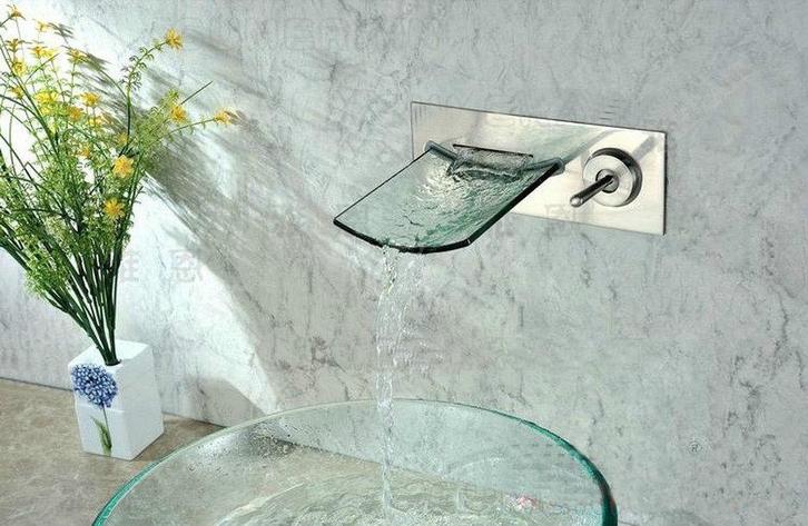 Muro inbouw watervalkraan nikkel geborsteld, Doe-het-zelf en Verbouw, Sanitair, Nieuw, Verzenden