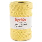 Katia Macramé Cord - 112 zachtgeel - Katoen Garen, Hobby en Vrije tijd, Breien en Haken, Ophalen of Verzenden, Nieuw