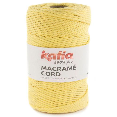 Katia Macramé Cord - 112 zachtgeel - Katoen Garen, Hobby en Vrije tijd, Breien en Haken, Ophalen of Verzenden