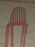 Klaas Gubbels (1934) - Roze stoel, Antiek en Kunst
