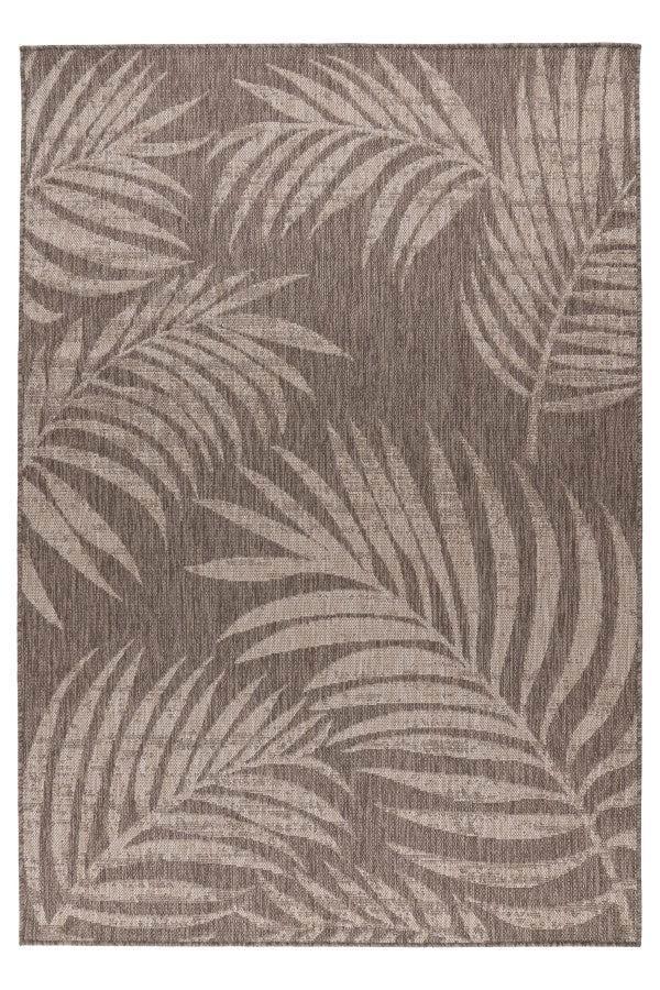 Buitenkleed | Casa | Bladeren | Taupe | 160x230 cm, Huis en Inrichting, Stoffering | Tapijten en Kleden, Verzenden