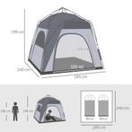 TRUUSK Koepeltent Voor 4 Personen Licht, Stabiel Waterdicht, Caravans en Kamperen, Verzenden, Nieuw