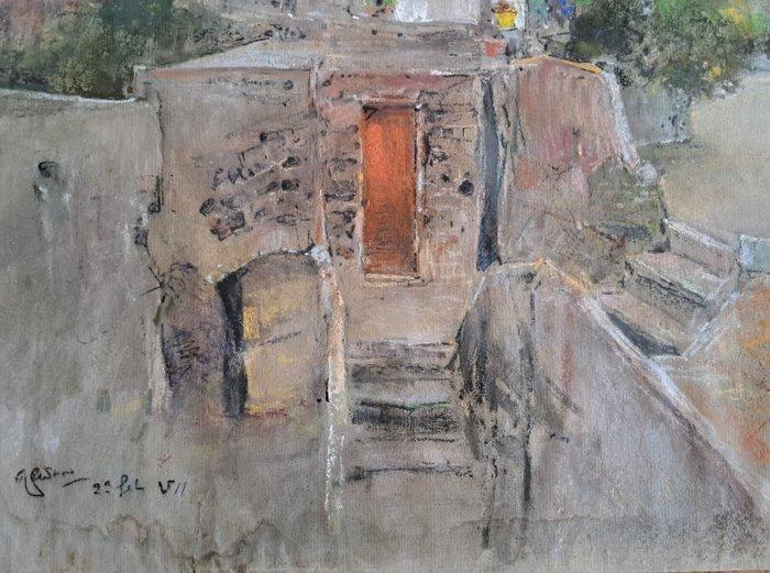 Giuseppe Casciaro (1863-1941) - Villa Rosica - Ischia, Antiek en Kunst, Kunst | Schilderijen | Klassiek