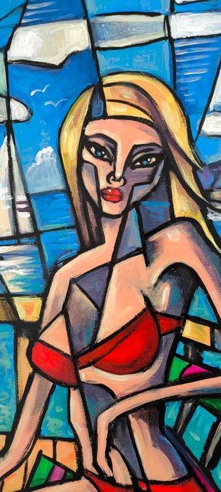 Edward Yov (1975) - Vacances, Antiek en Kunst, Kunst | Schilderijen | Modern