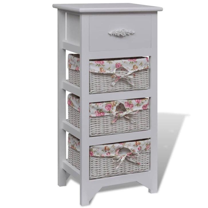 Romantische Kast Wit | Gebruikt | 40% Korting, Huis en Inrichting, Kasten | Boekenkasten, 25 tot 50 cm, Met lade(s), Nieuw, Overige houtsoorten