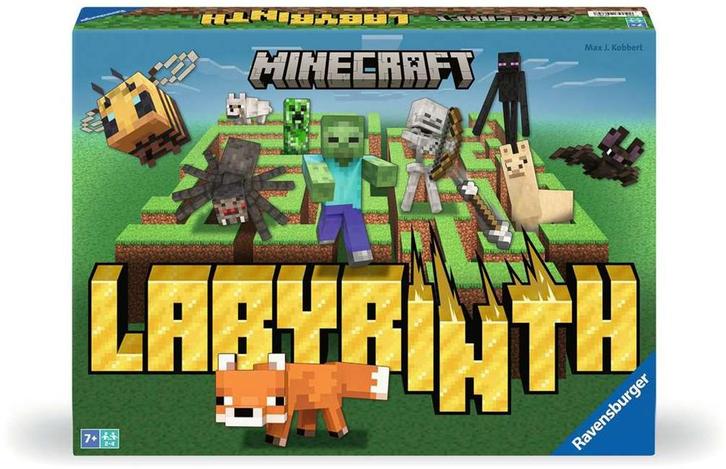 Labyrinth - Minecraft | Ravensburger - Gezelschapsspellen, Hobby en Vrije tijd, Gezelschapsspellen | Bordspellen, Nieuw, Verzenden