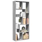vidaXL Kamerscherm / boekenkast 67x25x161,5 cm hout grijs, Verzenden, Nieuw, Overige houtsoorten