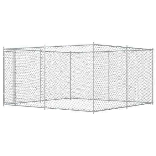 Hondenkennel voor buiten 383x383x185 cm, Dieren en Toebehoren, Hondenhokken, Nieuw, Verzenden
