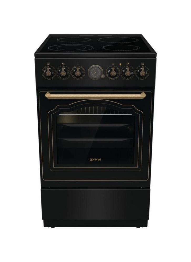 Gorenje GECS5B70CLB cm. 50 - 4 elektrische zones + 1749, Witgoed en Apparatuur, Fornuizen, Nieuw, Ophalen of Verzenden