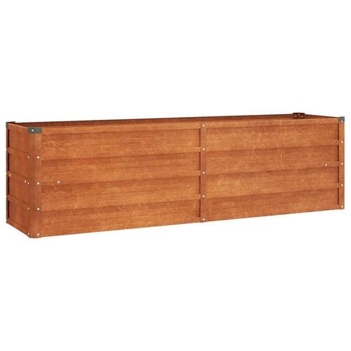 Plantenbak 160cm Cortenstaal - retourdeal - 35% korting!, Tuin en Terras, Bloembakken en Plantenbakken, 30 tot 60 cm, 100 cm of meer