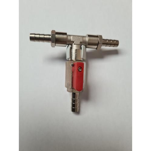 Splitter C02 met 7 mm Slangtule (Stoken & Brouwen), Huis en Inrichting, Keuken | Potten en Pannen, Overige typen, Nieuw, Ophalen of Verzenden