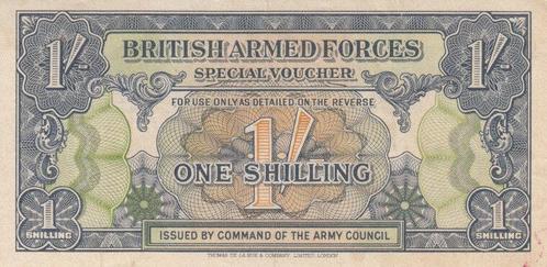 1946 Xf Great Britain M 11a 1 Shilling Nd, Postzegels en Munten, Bankbiljetten | Europa | Niet-Eurobiljetten, Verzenden