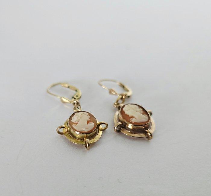 Zonder Minimumprijs - Hangoorbellen - 8 karaat Geel goud -, Sieraden, Tassen en Uiterlijk, Antieke sieraden