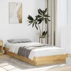 vidaXL Bedframe zonder matras 80x200 cm massief eikenhout, Huis en Inrichting, Slaapkamer | Bedden, Eenpersoons, Bruin, Verzenden