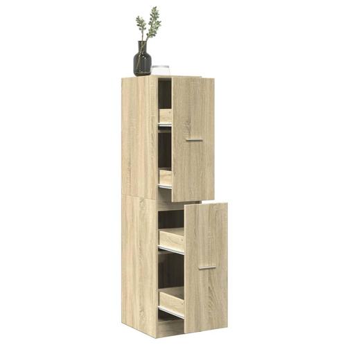vidaXL Apothekerskast 30x41x144,5 cm bewerkt hout sonoma, Huis en Inrichting, Kasten | Overige, Nieuw, Verzenden