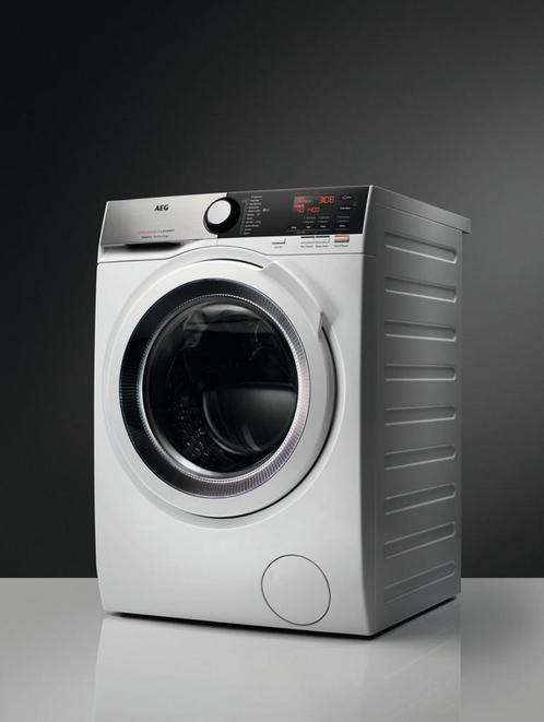 Megastore: Wasmachine AEG L7FE84EW Voorlader wasmachine, Witgoed en Apparatuur, Wasmachines, Minder dan 85 cm, Gebruikt, Voorlader