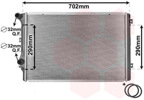 RADIATOR VOOR AUDI A3 8P 2003-2008 1K0121251BB, Auto-onderdelen, Airco en Verwarming, Nieuw, Ophalen of Verzenden