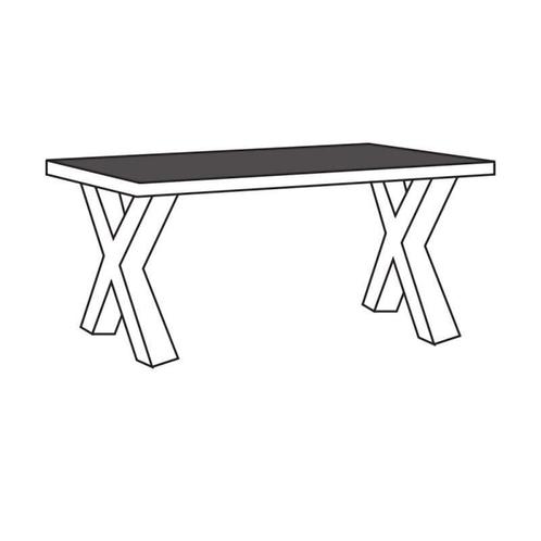 Eettafel-X Pieterburen - eettafel, Huis en Inrichting, Tafels | Eettafels, Nieuw, Overige materialen