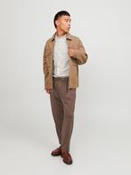 SALE -37% | Jack & Jones Blouse - comfort fit - beige |, Kleding | Heren, Overhemden, Nieuw, Beige, Verzenden