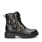 Nelson Monk bikerboots voor dames in het Zwart, Verzenden, Zwart, Lage of Enkellaarzen, Nieuw
