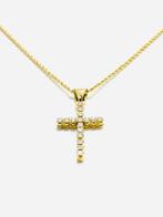 Ketting met hanger - 18 karaat Geel goud - 0.85ct. tw., Sieraden, Tassen en Uiterlijk, Antieke sieraden