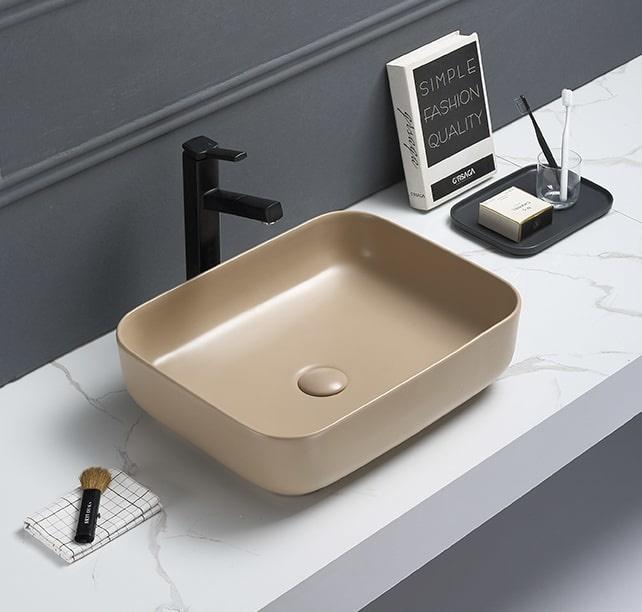 Brea Waskom - Mat Beige, Huis en Inrichting, Badkamer | Complete badkamers, Nieuw