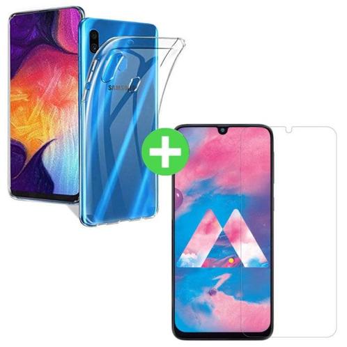 Samsung Galaxy A40 Transparant TPU Hoesje + Screen Protector, Telecommunicatie, Mobiele telefoons | Toebehoren en Onderdelen, Nieuw
