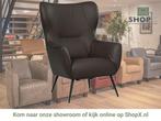 Leren fauteuil Flair - Toledo Espresso (bruin), Huis en Inrichting, Fauteuils, Eigentijds, Modern, Retro, Romantisch, Nieuw, Ophalen of Verzenden