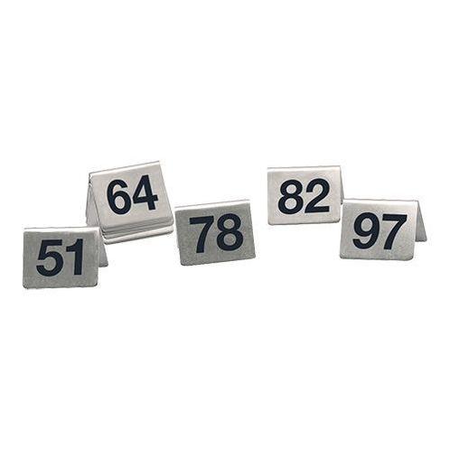 Tafelnummer set RVS - 51 tot 100, Zakelijke goederen, Horeca | Keukenapparatuur, Nieuw in verpakking, Verzenden