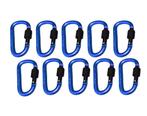 Set van 10 karabijnhaken, kleur 9: dark blue, 100 kg, Doe-het-zelf en Verbouw, Gereedschap | Handgereedschap, Ophalen of Verzenden
