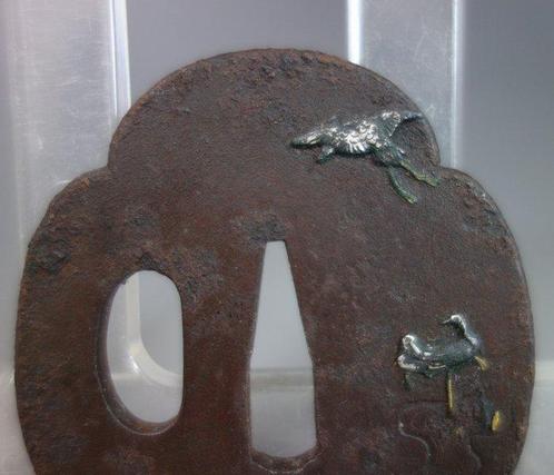crane silver inlay - - Tuba - Japan (Zonder Minimumprijs), Antiek en Kunst, Antiek | Overige Antiek