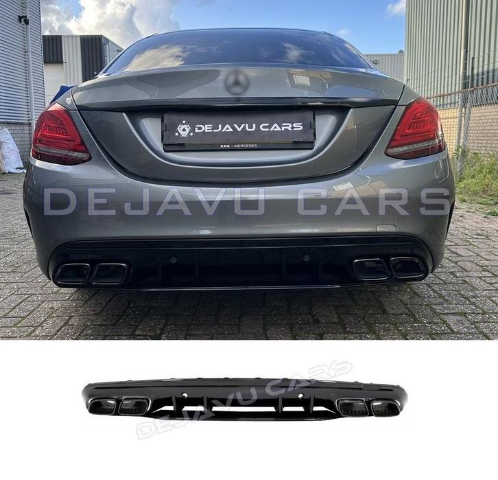 C63 AMG Look Diffuser voor Mercedes Benz C Klasse W205 S205, Auto diversen, Tuning en Styling, Ophalen of Verzenden