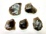 Neolithisch Flint Werktuig - 55 mm - 5 vuursteenmessen &, Antiek en Kunst