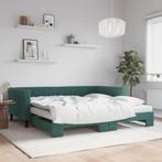 vidaXL Slaapbank onderschuifbed matrassen 100x200cm, Huis en Inrichting, Slaapkamer | Bedden, 100 cm, Eenpersoons, Verzenden, Nieuw