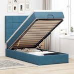 vidaXL Ottoman bed met matrassen 90x200cm fluweel, 90 cm, Eenpersoons, Nieuw, 200 cm
