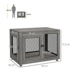 TRUUSK Hondenkooi met 2 Deuren - Wasbare Kussens - Verstelba, Dieren en Toebehoren