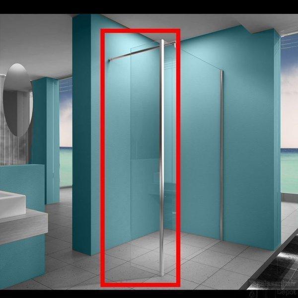 Wiesbaden Douchewand 40 x 200 cm 8 mm zijwand, Doe-het-zelf en Verbouw, Sanitair, Bad, Nieuw, Ophalen of Verzenden