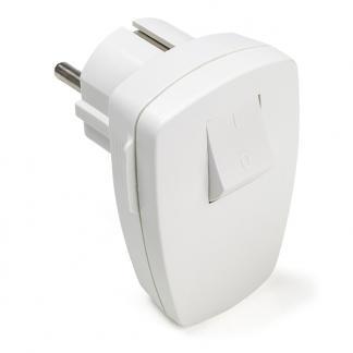 Schuko stekker | Q-link (Randaarde, Schakelaar, 16 A, Wit), Doe-het-zelf en Verbouw, Elektra en Kabels, Nieuw, Verzenden