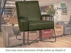 Leren fauteuil Hope - Vintage Olive (olijf/groen), Huis en Inrichting, Fauteuils, Nieuw, Ophalen of Verzenden, Eigentijds, Industrieel, Modern, Scandinavisch