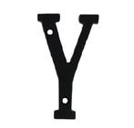 Letter Y Klein IJzer zwart 75 mm, Verzenden, Nieuw