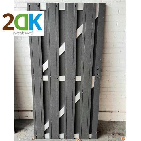 2DK tuindeur composiet Stijl antra met blank alu 100x180cm, Tuin en Terras, Tuinpoorten, Nieuw, Kunststof, Ophalen of Verzenden