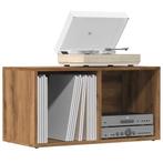 vidaXL LP Opbergbox 69,5x34x36 cm bewerkt hout artisanaal, Huis en Inrichting, Woonaccessoires | Cd- en Dvd-rekken, Verzenden