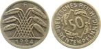 50 Rentenpfennig Duitsland Fehlpraegung 50 Pfennig 1924 F..., Postzegels en Munten, Verzenden