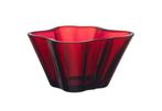 Iittala - Alvar Aalto - Vaas - Schaal cranberry - Glas